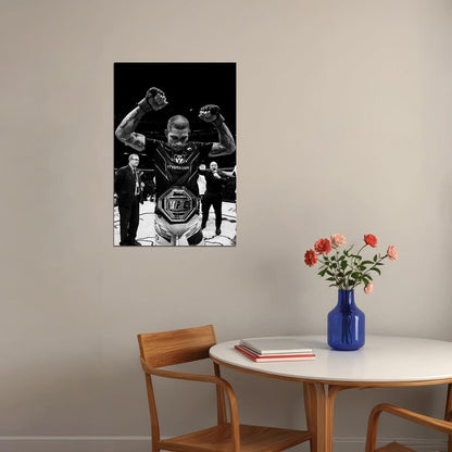 Alex Pereira Poster Mma Fighter Wall Art Ufc Champion Sports Print