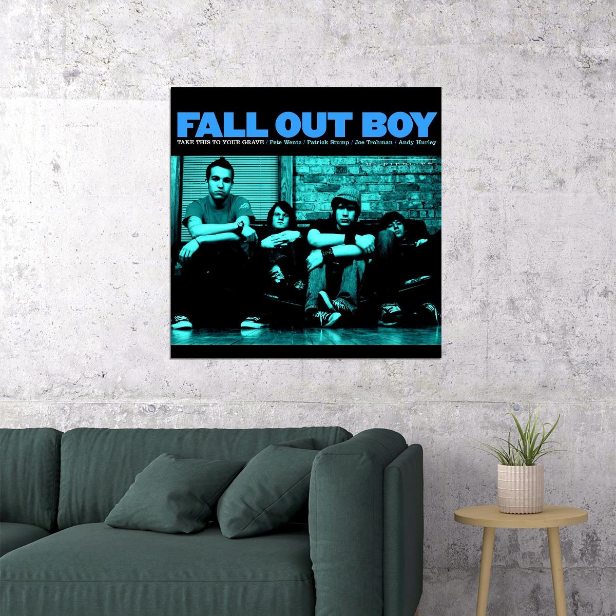 Fall Out Boy Take This To Your Grave Album Cover Art Rock Music Poster Band Print