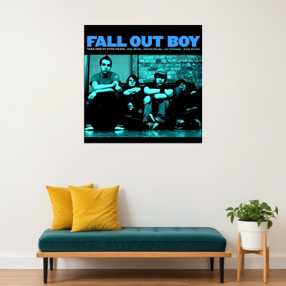 Fall Out Boy Take This To Your Grave Album Cover Art Rock Music Poster Band Print