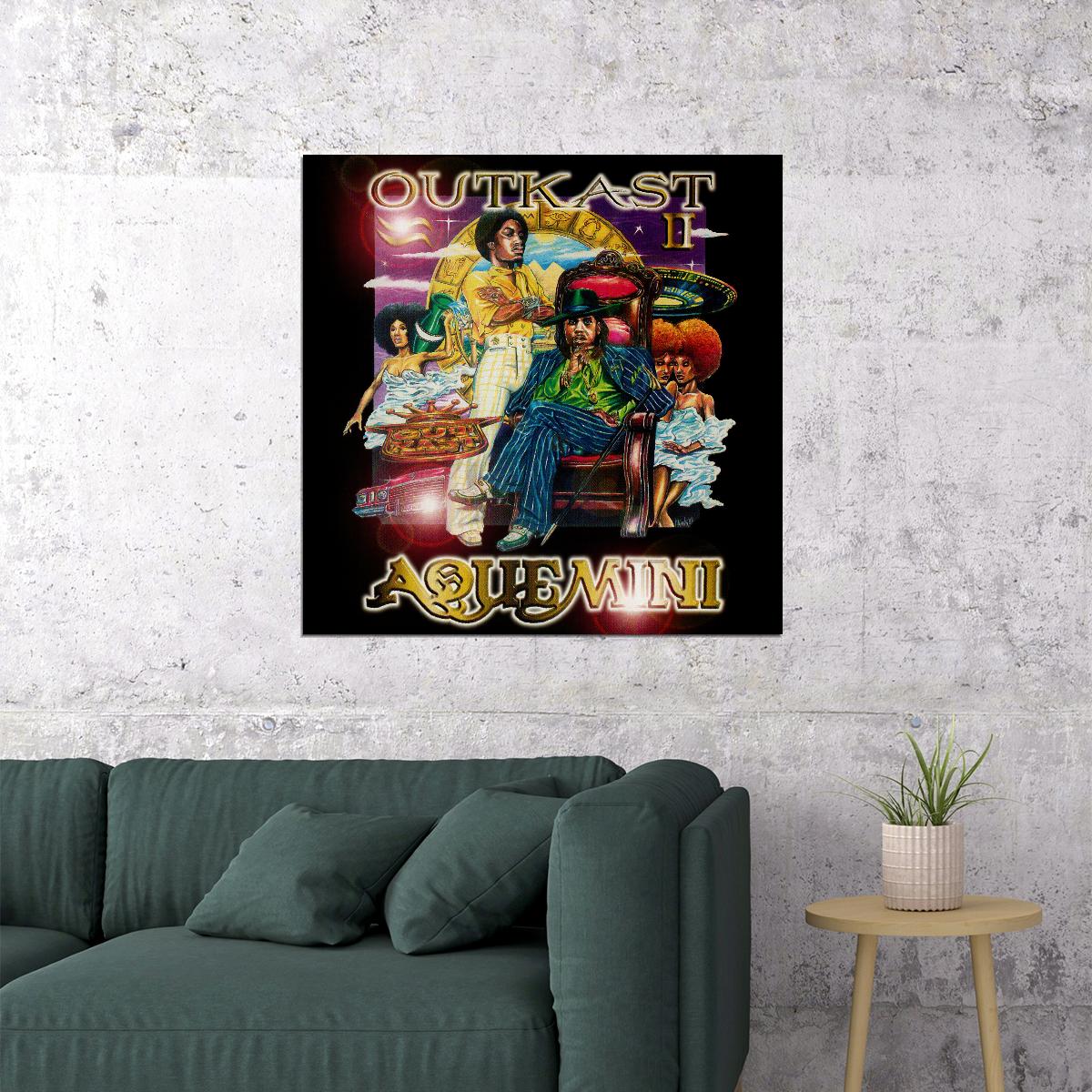 Outkast Aquemini Album Cover Art Hip-hop Music Poster Wall Print