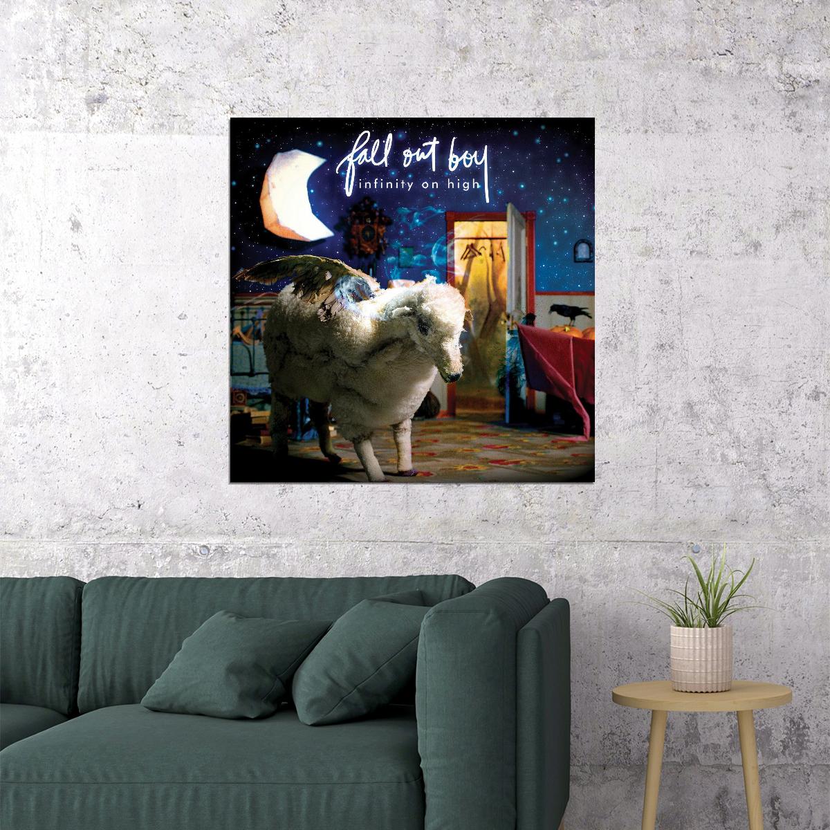 Fall Out Boy Infinity On High Album Cover Art Rock Music Poster Band Print