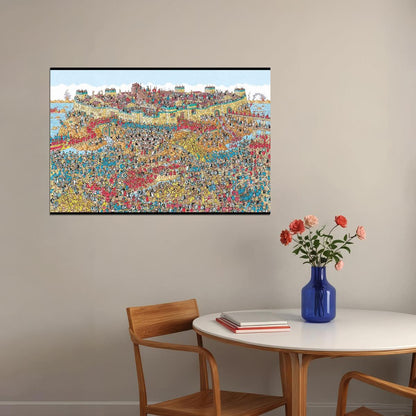 Where's Waldo Children's Illustration Kids Poster - xonomax