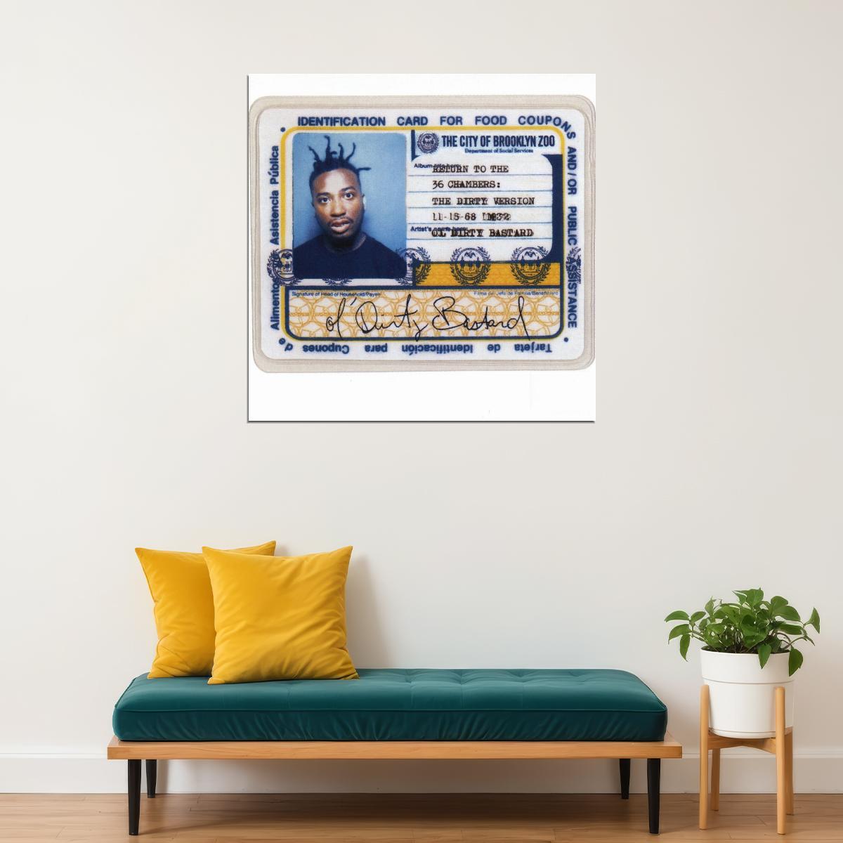 Ol' Dirty Bastard Wu-tang Odb Music Poster Rap Hip-hop Artist Wall Print