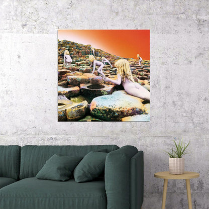 Led Zeppelin Houses Of The Holy Album Cover Art Music Poster Rock Band Wall Print