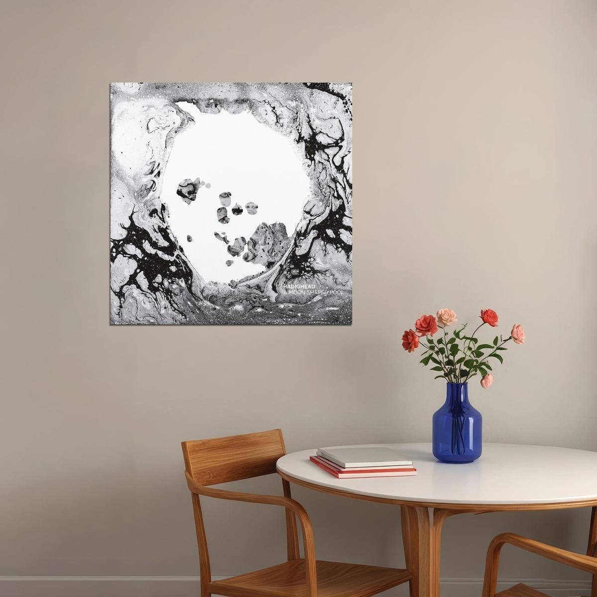 Radiohead Moon Shaped Pool Album Cover Art Alternative Rock Music Poster Band Wall Print