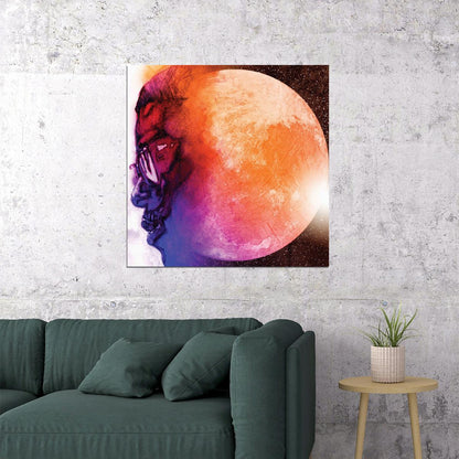 Kid Cudi Man On The Moon: The End Of Day Album Cover Art Music Poster Rap Wall Print