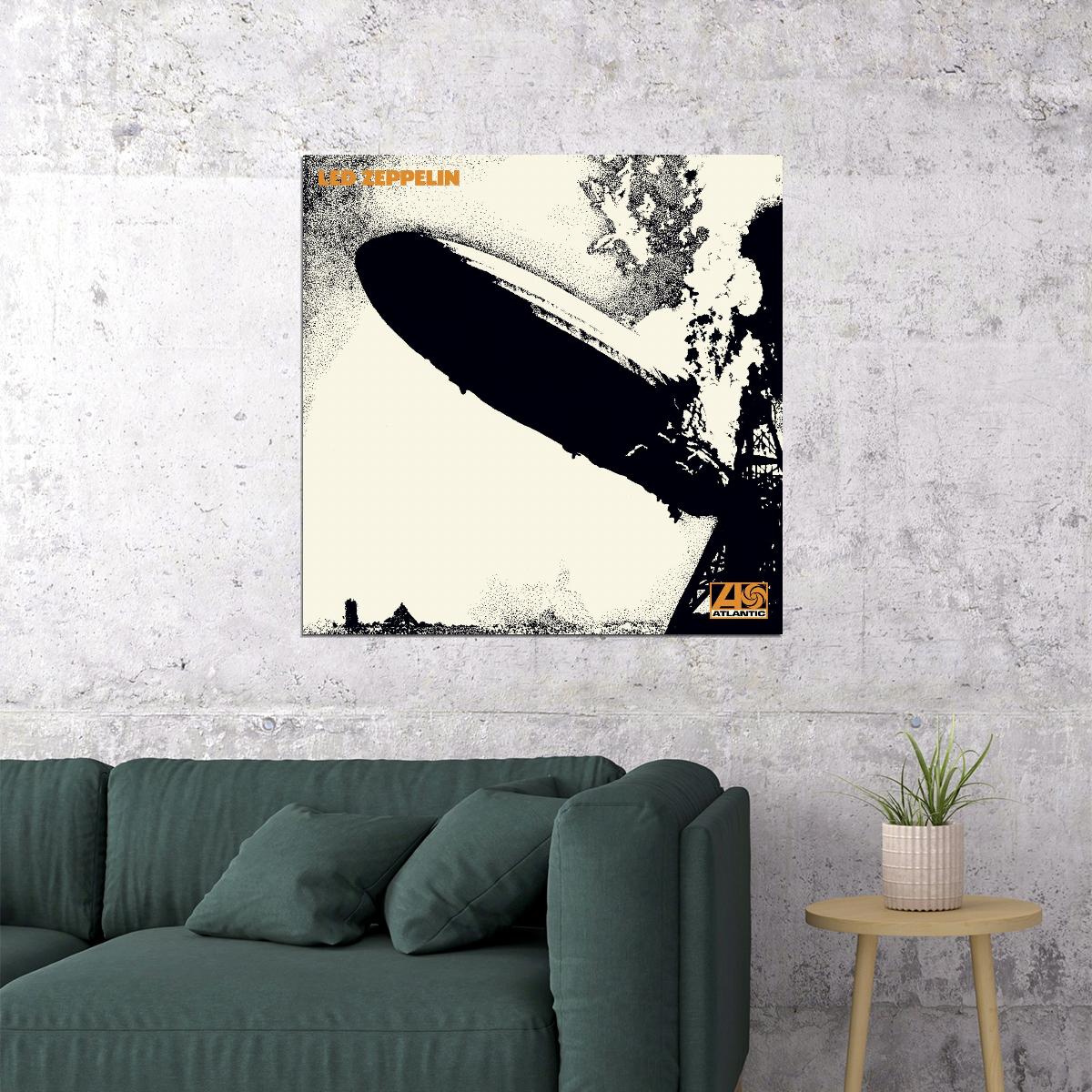 Led Zeppelin Album Cover Art Music Poster Rock Band Wall Print