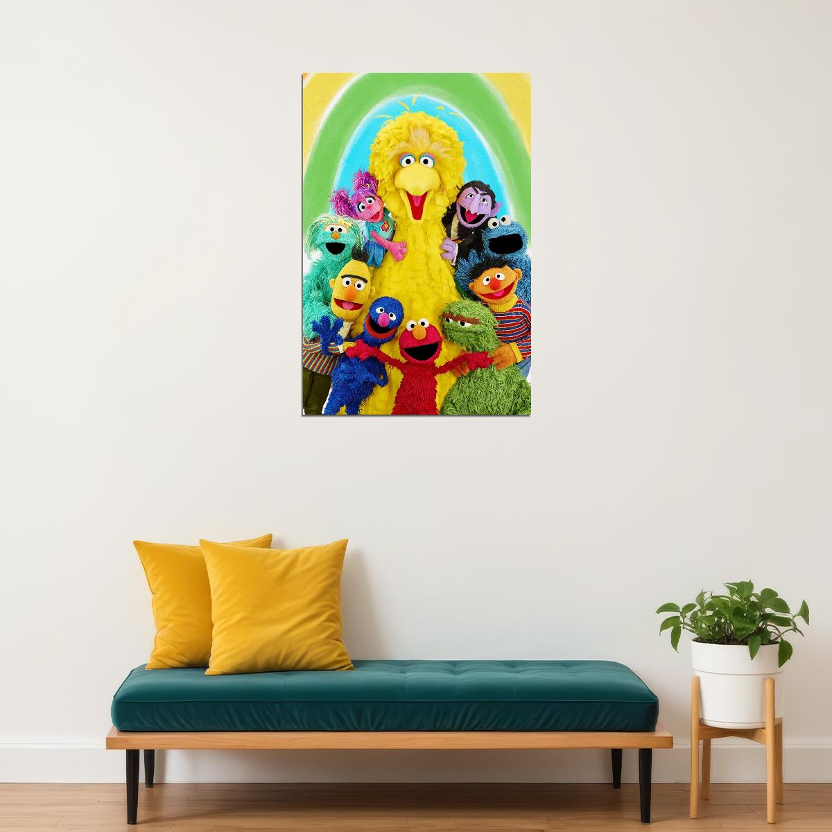 Sesame Street Poster Classic Tv Cartoon Fun Wall Art Kids Print - xonomax