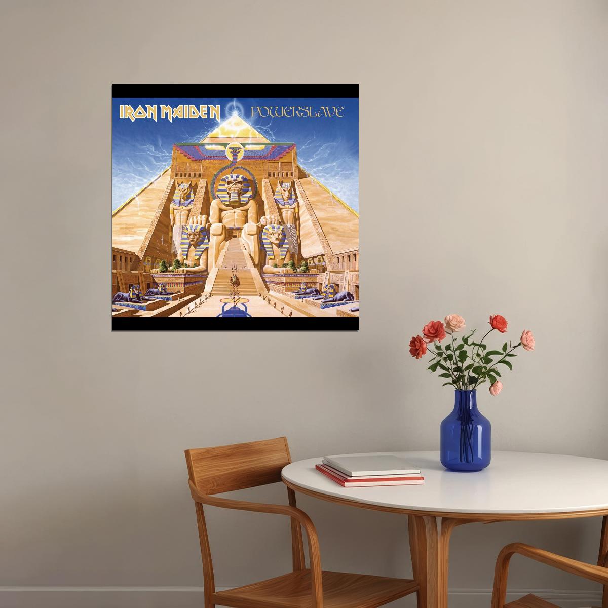 Iron Maiden Powerslave Album Cover Art Heavy Metal Music Poster Rock Band Music Print