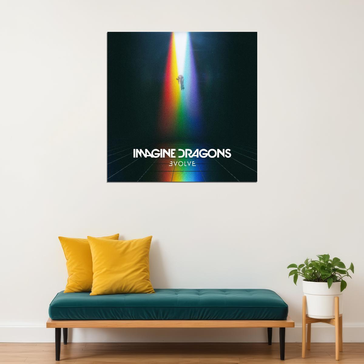 Imagine Dragons Evolve Album Cover Art Rock Music Poster Band Music Print