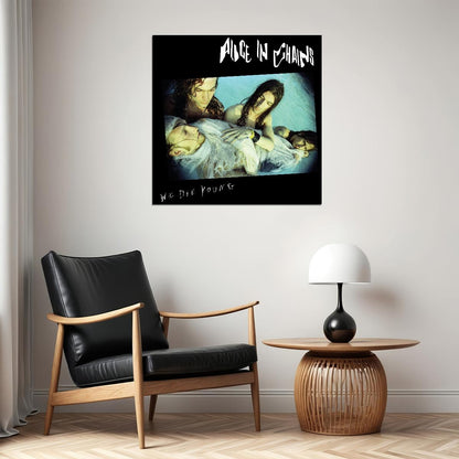 Alice In Chains We Die Young Album Cover Art Grunge Music Poster Band Music Print