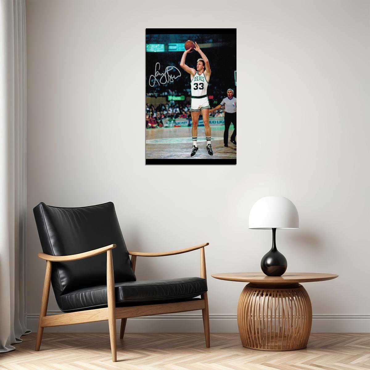 Larry Bird Poster Nba Basketball Legend Motivational Sports Print - xonomax