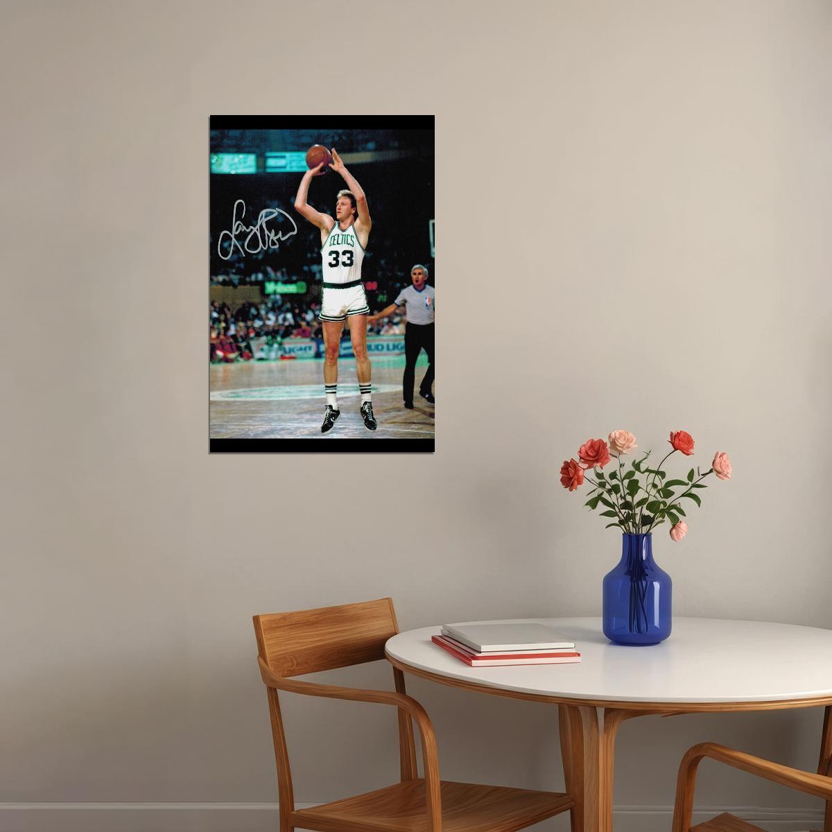 Larry Bird Poster Nba Basketball Legend Motivational Sports Print - xonomax