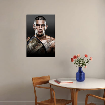 Alex Pereira Poster Mma Fighter Wall Art Ufc Champion Sports Print