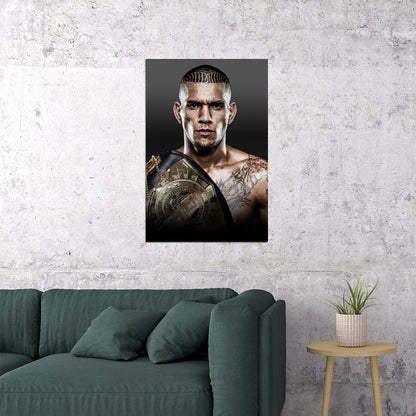 Alex Pereira Poster Mma Fighter Wall Art Ufc Champion Sports Print