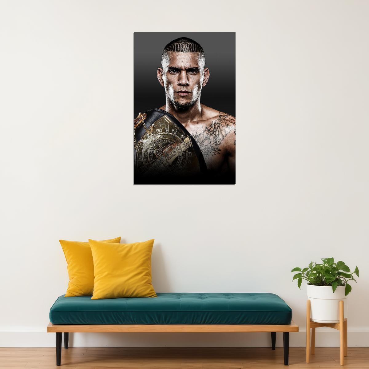 Alex Pereira Poster Mma Fighter Wall Art Ufc Champion Sports Print