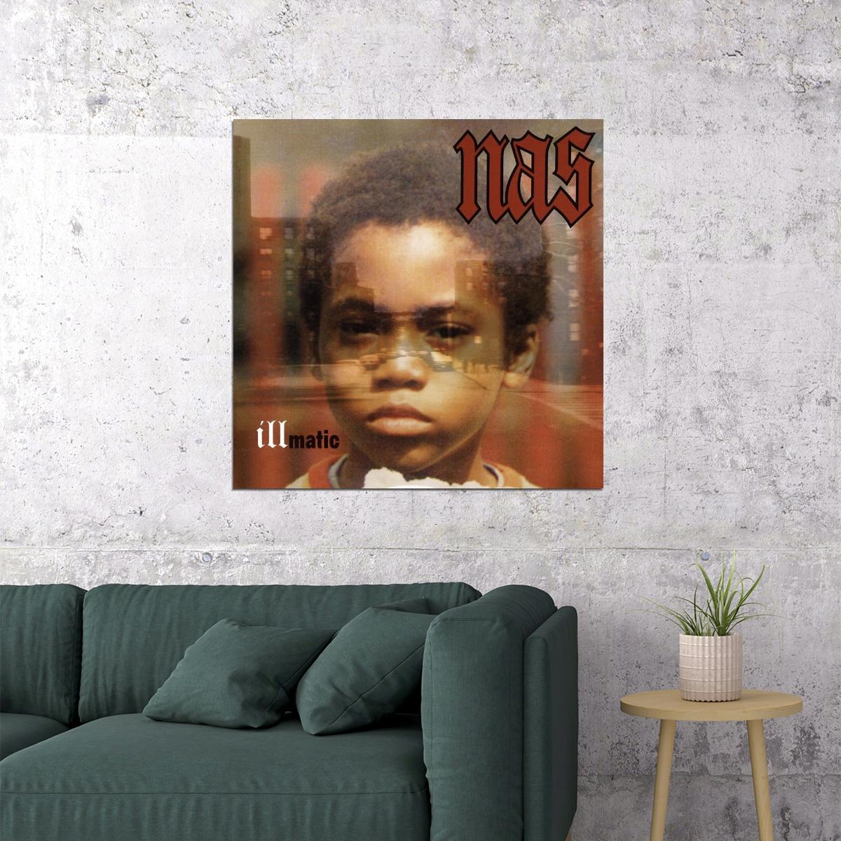 Nas Illmatic Album Cover Art Music Poster Rap Hip-hop Artist Wall Print