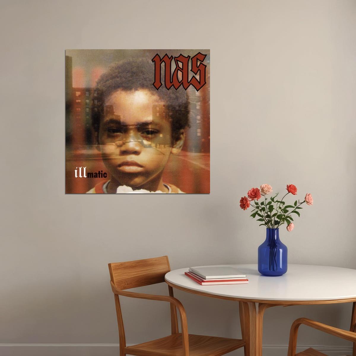 Nas Illmatic Album Cover Art Music Poster Rap Hip-hop Artist Wall Print