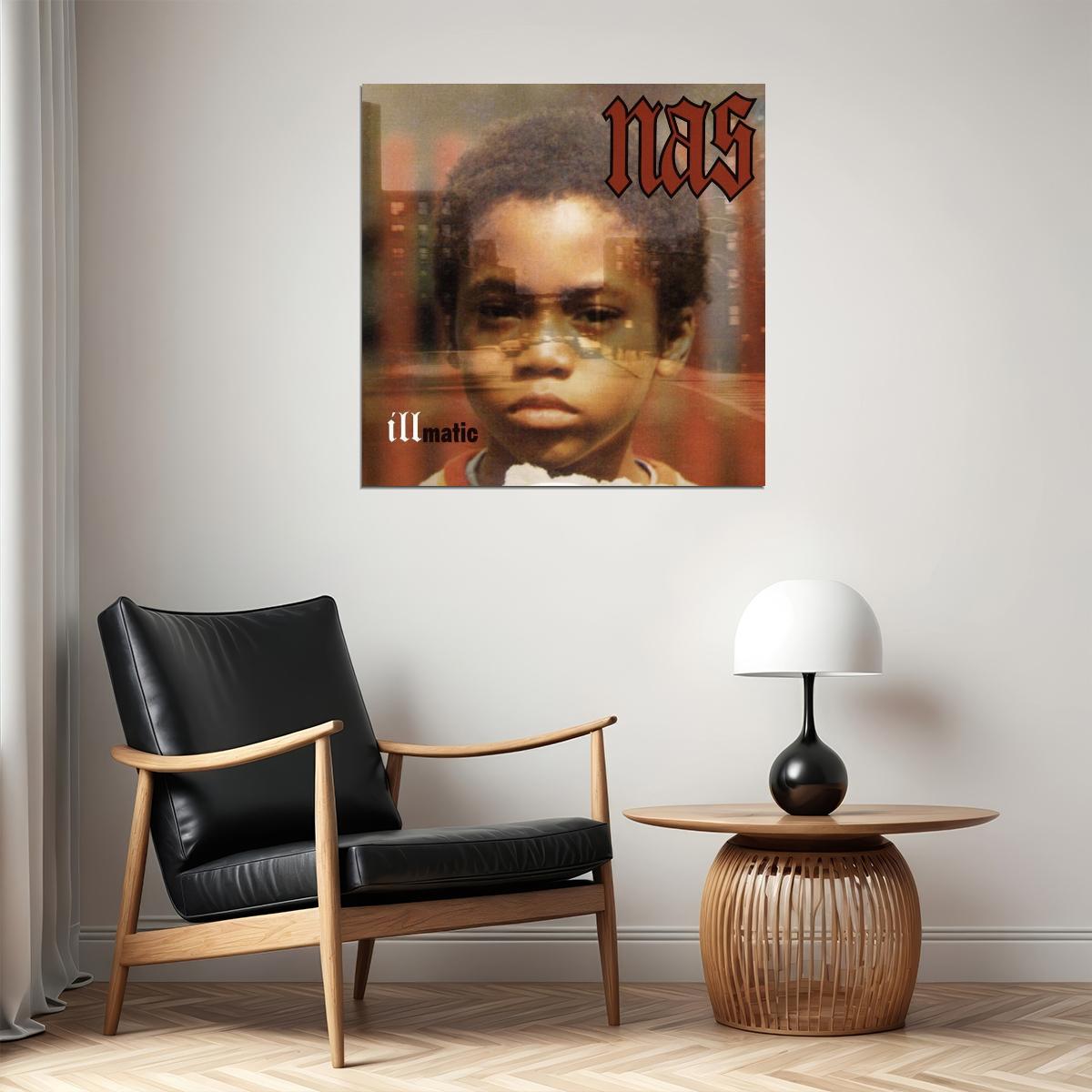 Nas Illmatic Album Cover Art Music Poster Rap Hip-hop Artist Wall Print