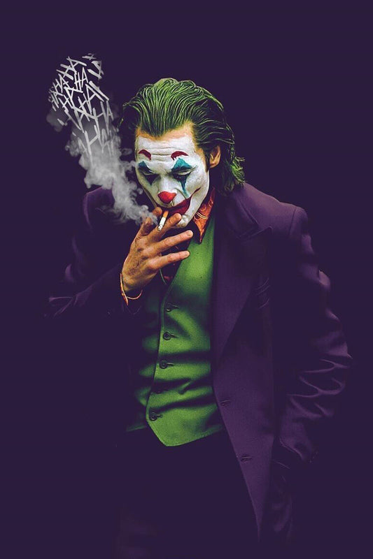 Joker Movie Poster 2019 Joaquin Phoenix Iconic Dc Villain Art Print