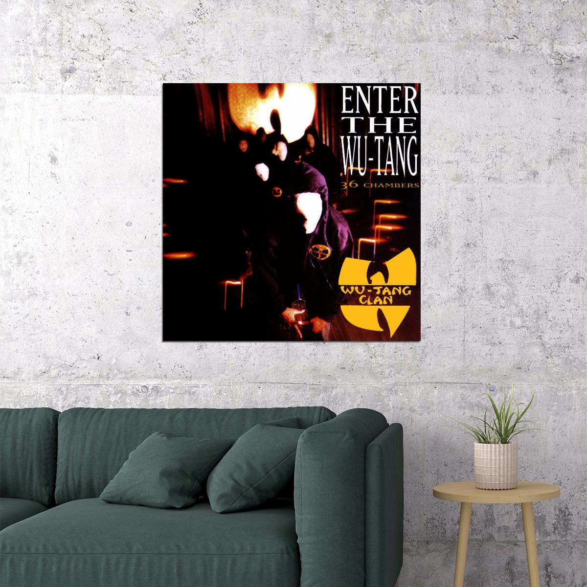 Wu-tang Clan Enter The Wu-tang Album Cover Art Rap Music Poster Iconic Hip Hop Group Print