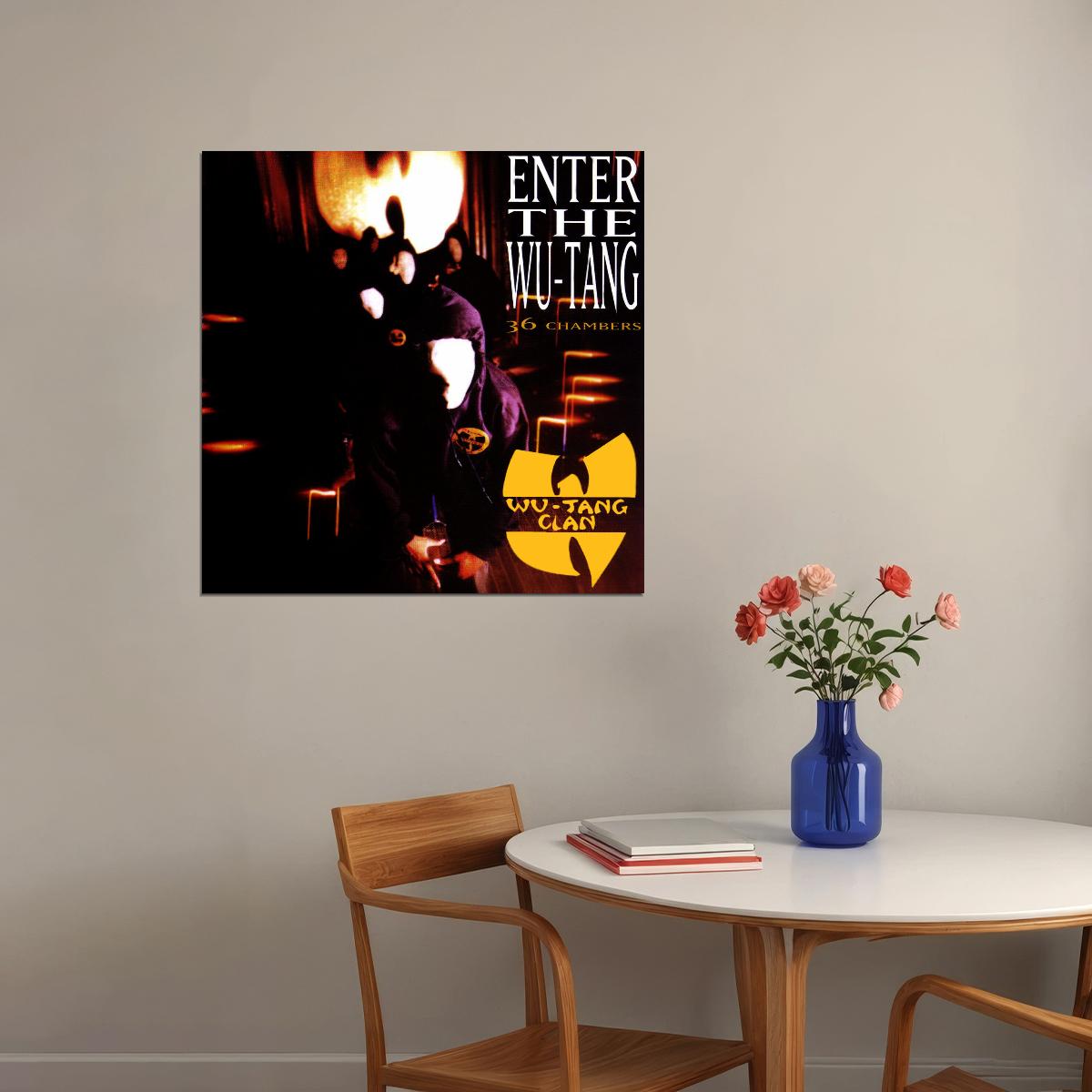 Wu-tang Clan Enter The Wu-tang Album Cover Art Rap Music Poster Iconic Hip Hop Group Print