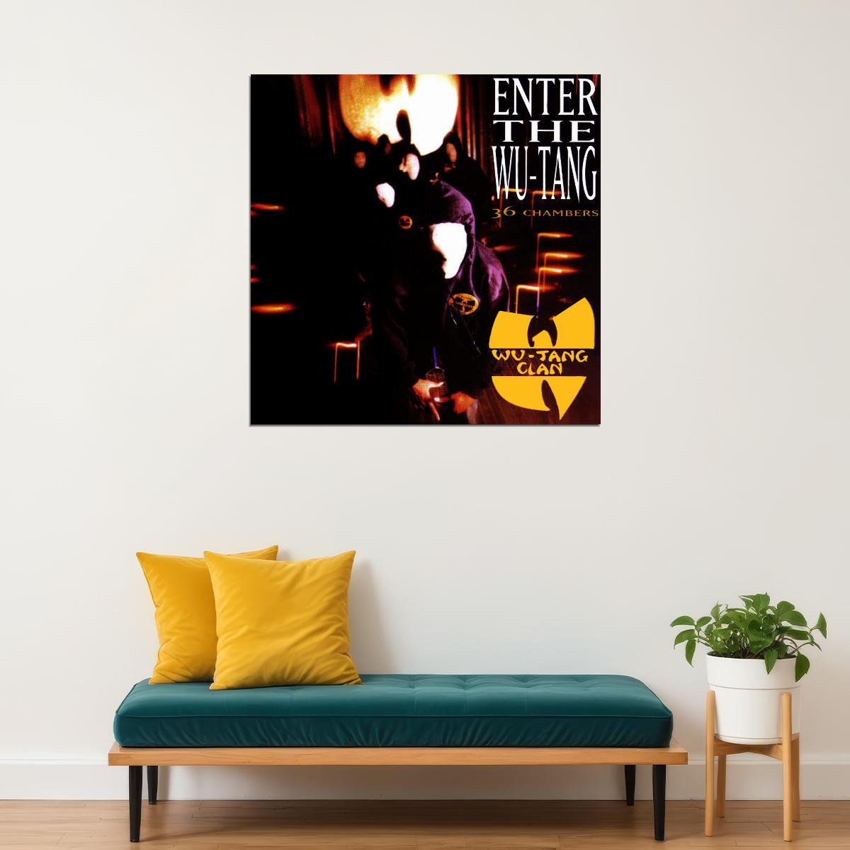 Wu-tang Clan Enter The Wu-tang Album Cover Art Rap Music Poster Iconic Hip Hop Group Print