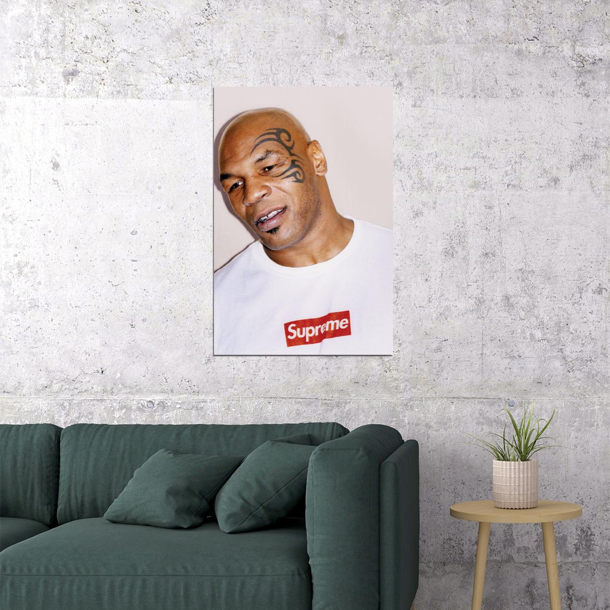 Mike Tyson Boxing Poster Motivational Sports Print Wall Art