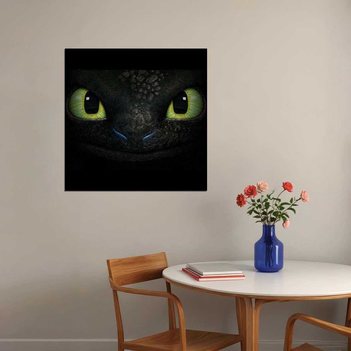 How To Train Your Dragon Movie Poster Dreamworks Animation Fantasy Film Print