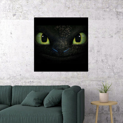 How To Train Your Dragon Movie Poster Dreamworks Animation Fantasy Film Print