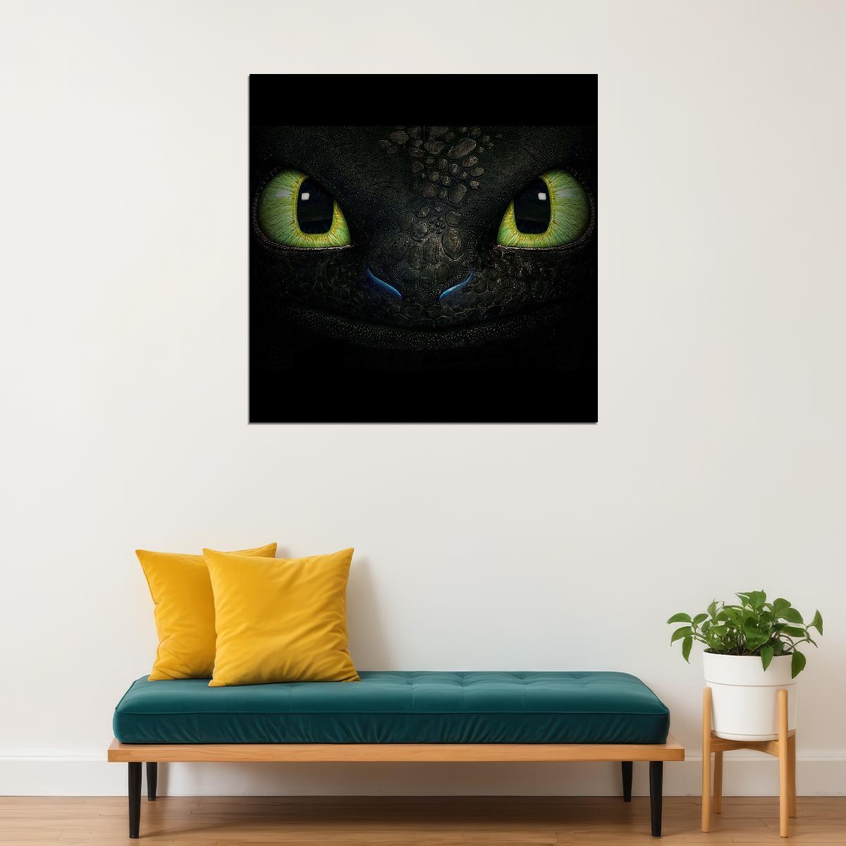 How To Train Your Dragon Movie Poster Dreamworks Animation Fantasy Film Print