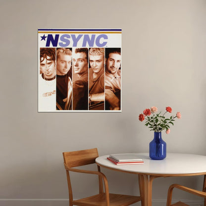 Nsync 'n Sync Music Poster 90s 00s Pop Band Wall Art