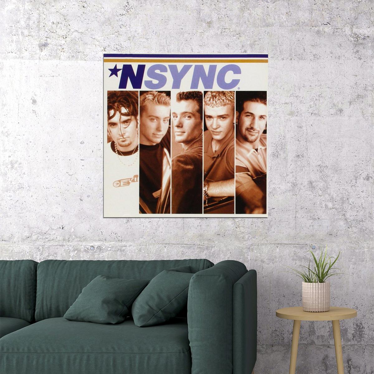 Nsync 'n Sync Music Poster 90s 00s Pop Band Wall Art