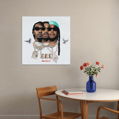 Migos Culture Album Cover Art Music Poster Hip-hop Wall Print