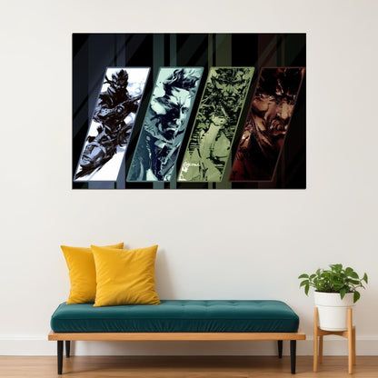 Metal Gear Solid Video Game Poster Gamer Wall Art