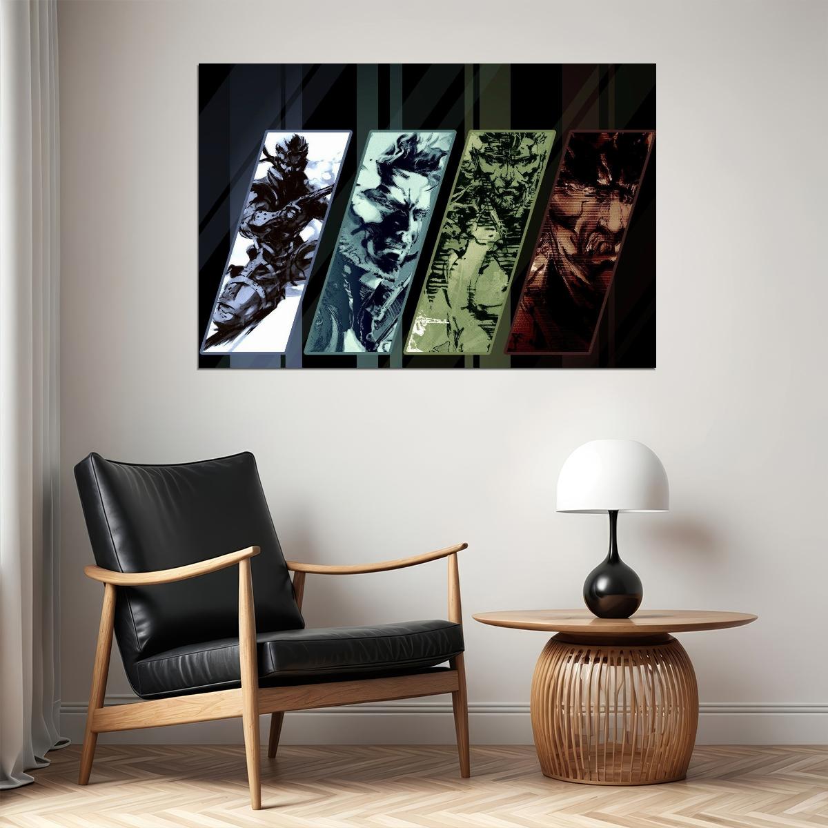 Metal Gear Solid Video Game Poster Gamer Wall Art