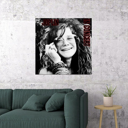 Janis Joplin Music Poster Rock Legend Wall Print