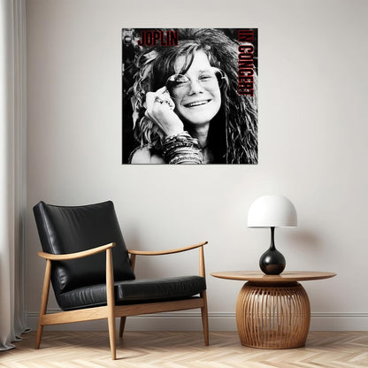 Janis Joplin Music Poster Rock Legend Wall Print