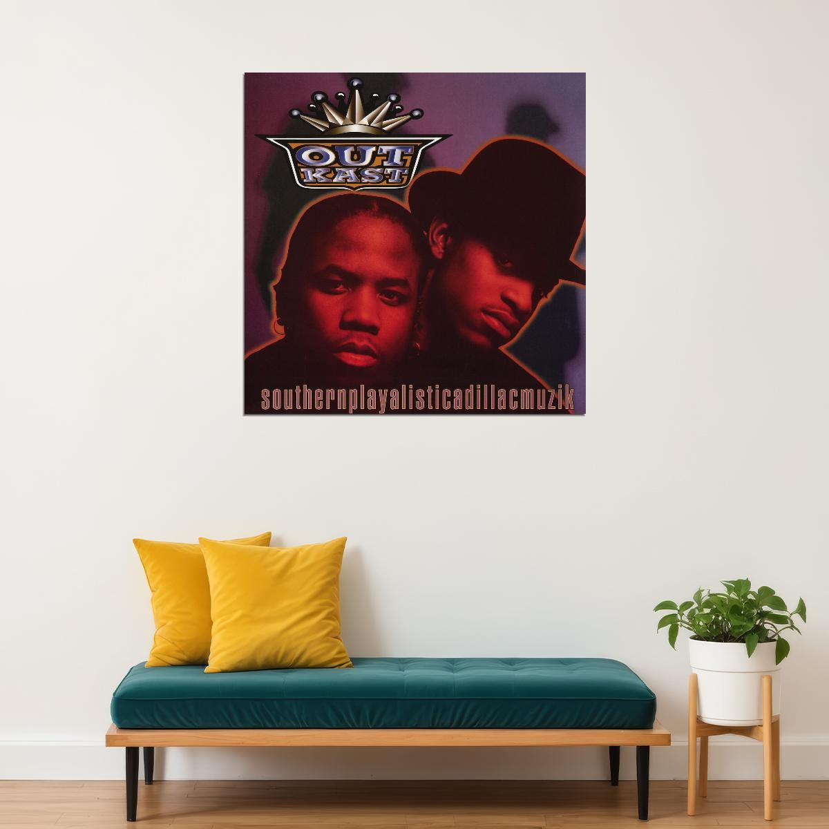 Outkast Southernplayalisticadillacmuzik Album Cover Art Hip-hop Music Poster Wall Print