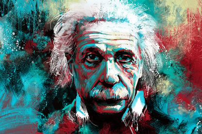 Albert Einstein Poster Theoretical Physicist Wall Art Science Icon Print