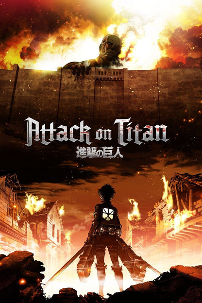 Attack On Titan Anime Poster Japanese Animation Wall Art Manga Series Print