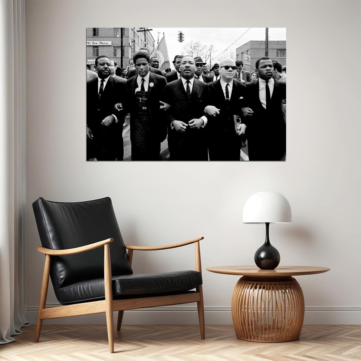 Martin Luther King Jr. Poster Famous Leader Wall Art Inspirational