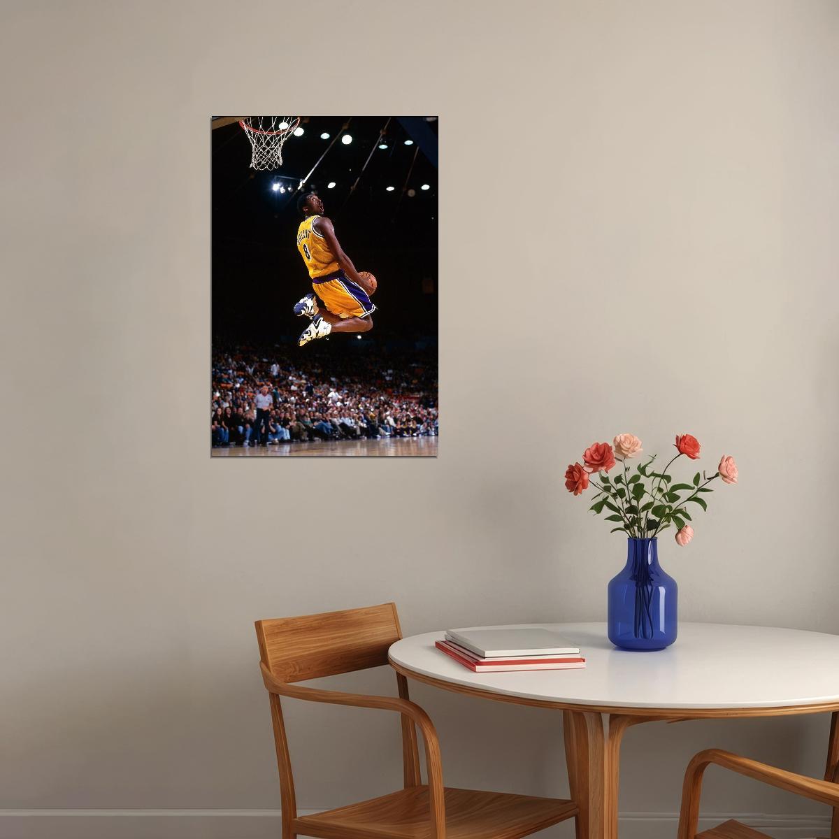 Kobe Bryant Poster Nba Basketball Player Wall Art Motivational Sports Print