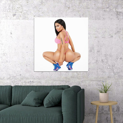 Nicki Minaj Anaconda Album Cover Art Pop Rap Music Poster Wall Print