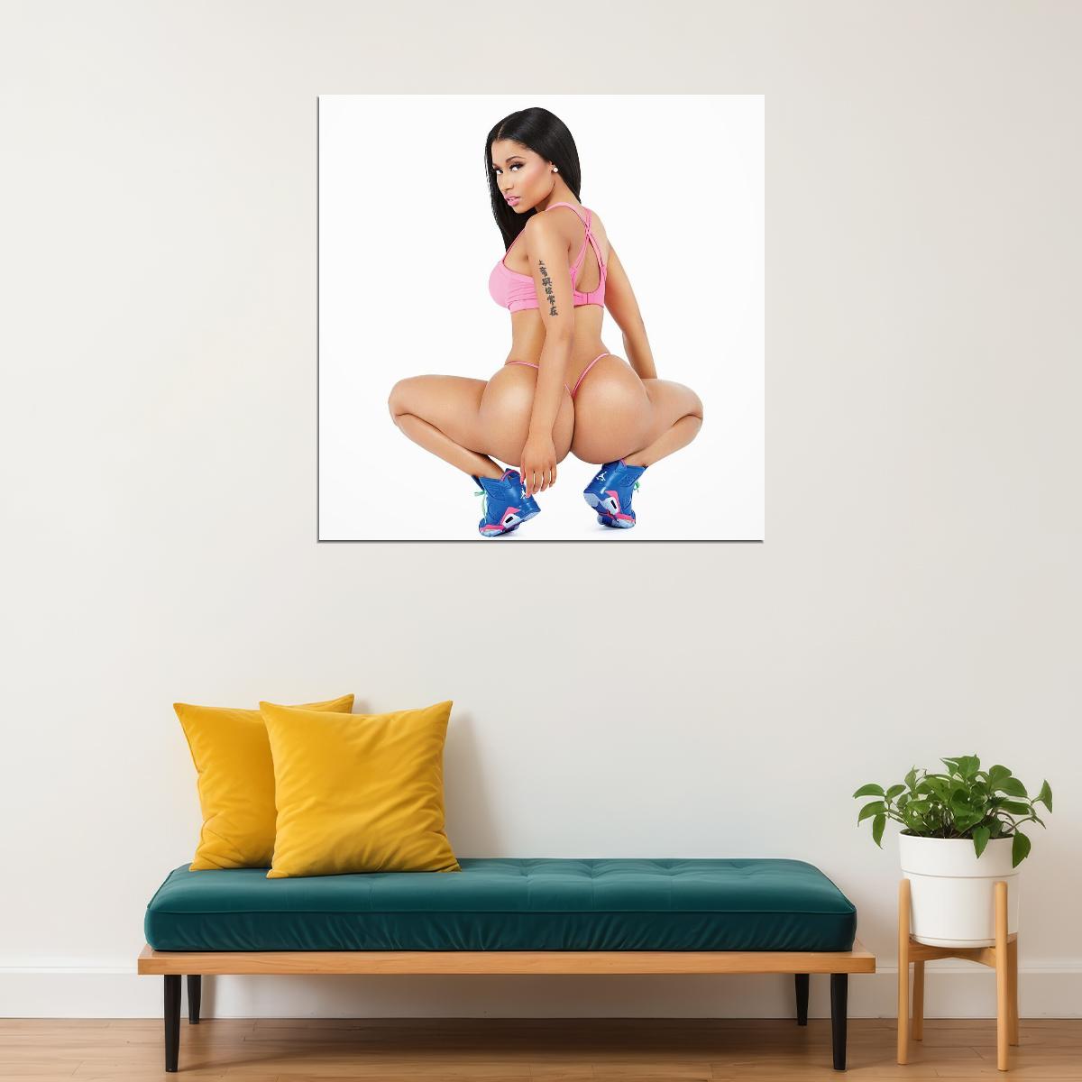 Nicki Minaj Anaconda Album Cover Art Pop Rap Music Poster Wall Print