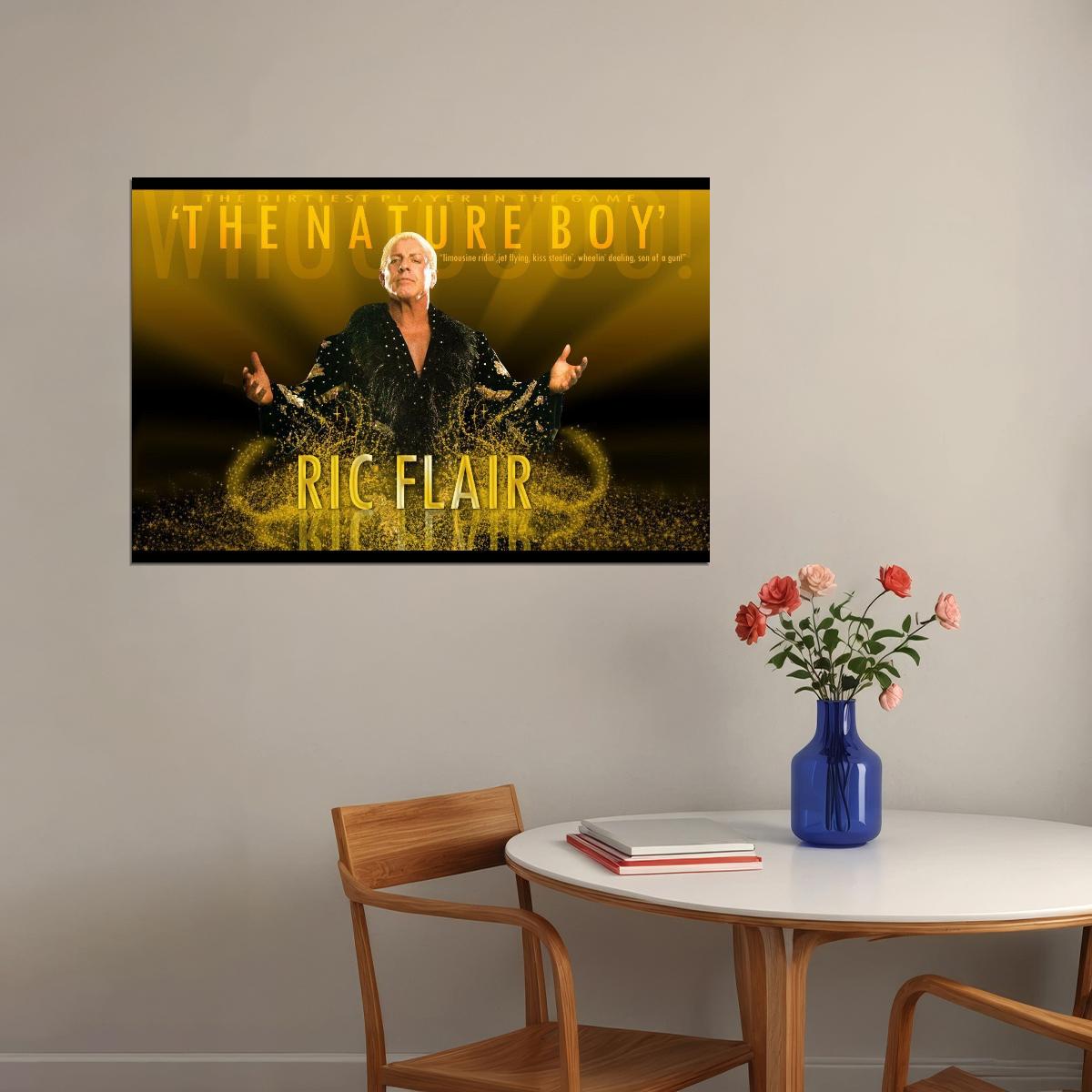 Ric Flair Wwe Poster Famous Wrestler Motivational Sports Print