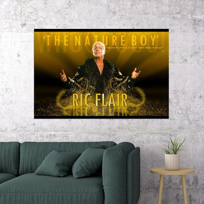 Ric Flair Wwe Poster Famous Wrestler Motivational Sports Print