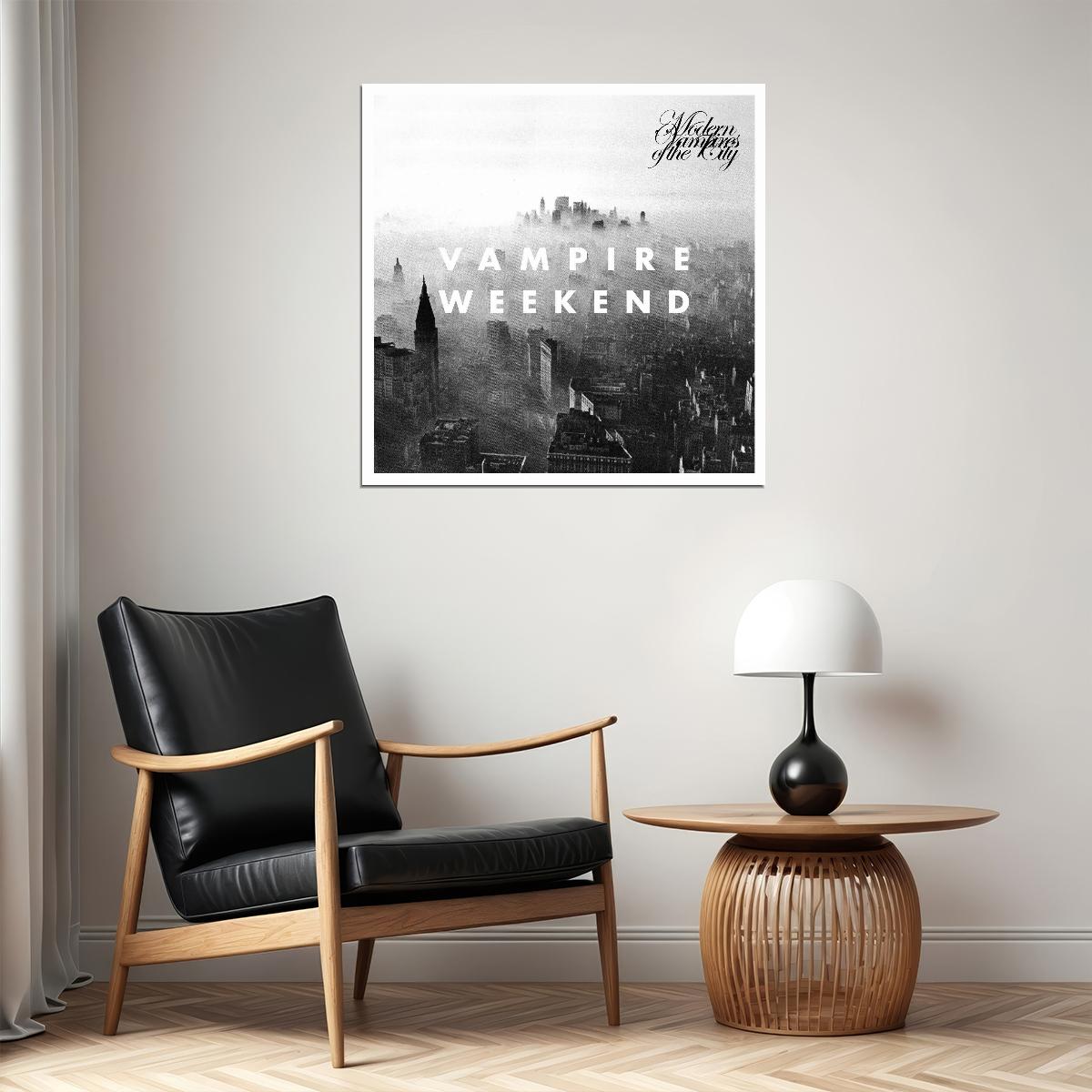 Vampire Weekend Modern Vampires Of The City Album Cover Art Rock Music Poster Iconic Indie Band