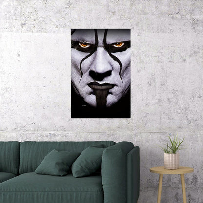 Superstar Sting Wrestling Poster Iconic Wwe Legend Wall Art