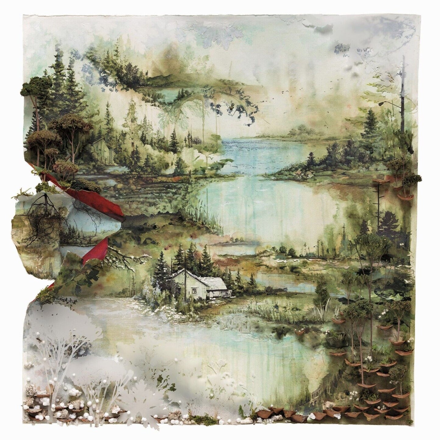 Bon Iver Bon Iver Album Cover Art Indie Folk Music Poster Band Music Print